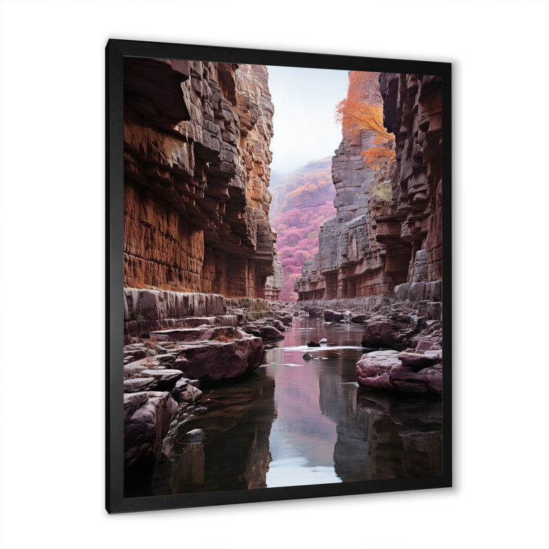 Canyon Photo Mute Spectacle III - impression, H 32 po x l 16 po x P 1 po, Cadre photo noir