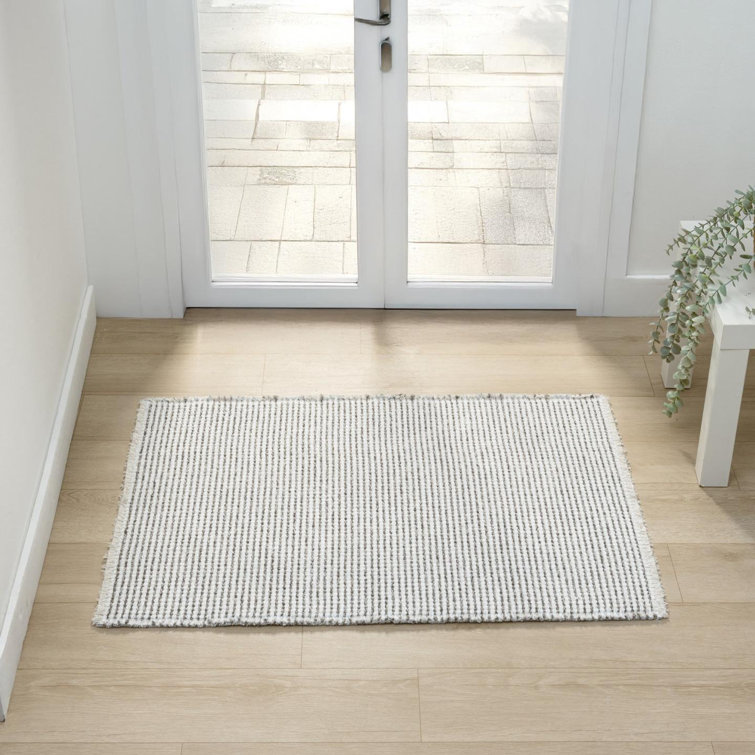 Tapis à deux tons à franges