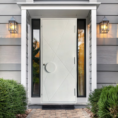 Polaris Modern Iron Pivot Door
