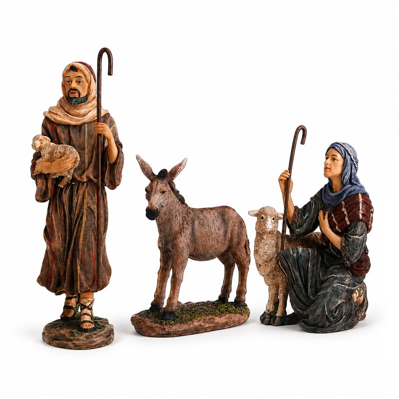 Crèche d'extérieur 4Pc