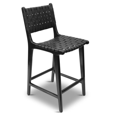 Leather Stool by Poly and Bark