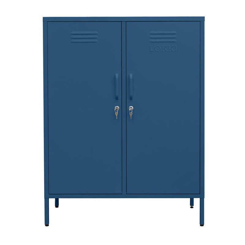Tamanna Steel 2 - Door Rectangle Accent Cabinet, Navy