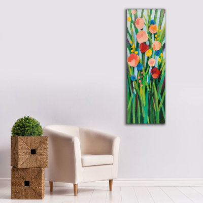 «Flowers In May 2» par Silvia Vassileva, art mural sur toile, 20 x 60 po