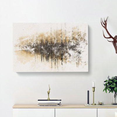 Winter in Cuejdel Lake in Romania - Wrapped Canvas Graphic Art Print