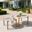 Table basse d'extérieur en aluminium 2 pièces Vinay-130900647