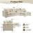 2 - Piece 108.7" Upholstered L Shape Sofa With Convertible Chaise-1588382665
