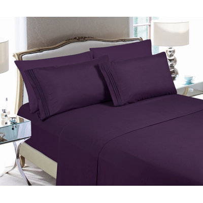 Microfiber Sheet Set with Deep Pocket Fitted Sheet