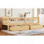 Lit plateforme simple TG avec garde-corps pleine longueur, lit plateforme pour enfants avec tiroirs de rangement, tête de lit enfantine et mignonne-784803792