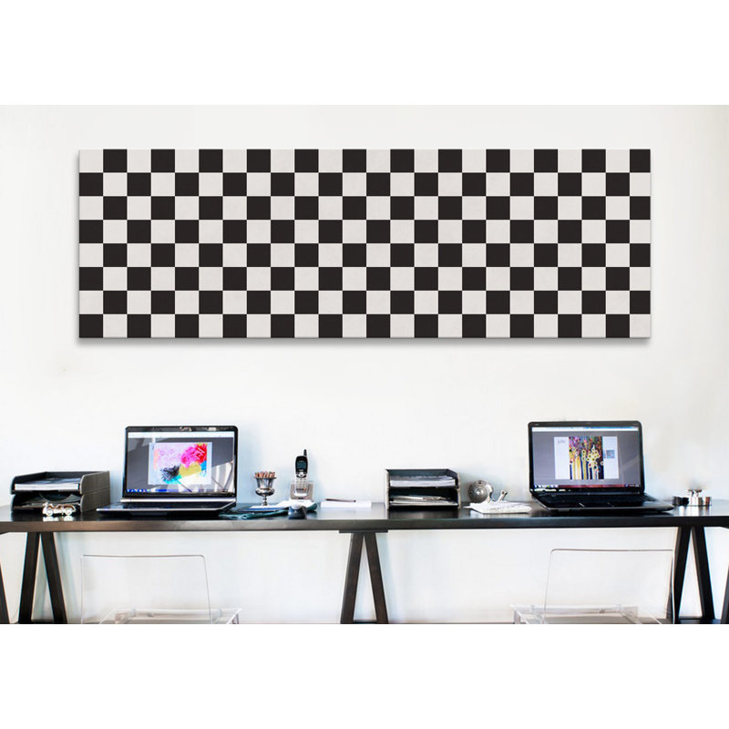 Albree Modern Art - Finish Line - impression sur toile tendue, H 24 po x l 72 po x P 1,5 po, Toile tendue