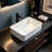 TOPCRAFT 15.75" L White Rectangular Bathroom Ceramic Sink Vanity Basin
