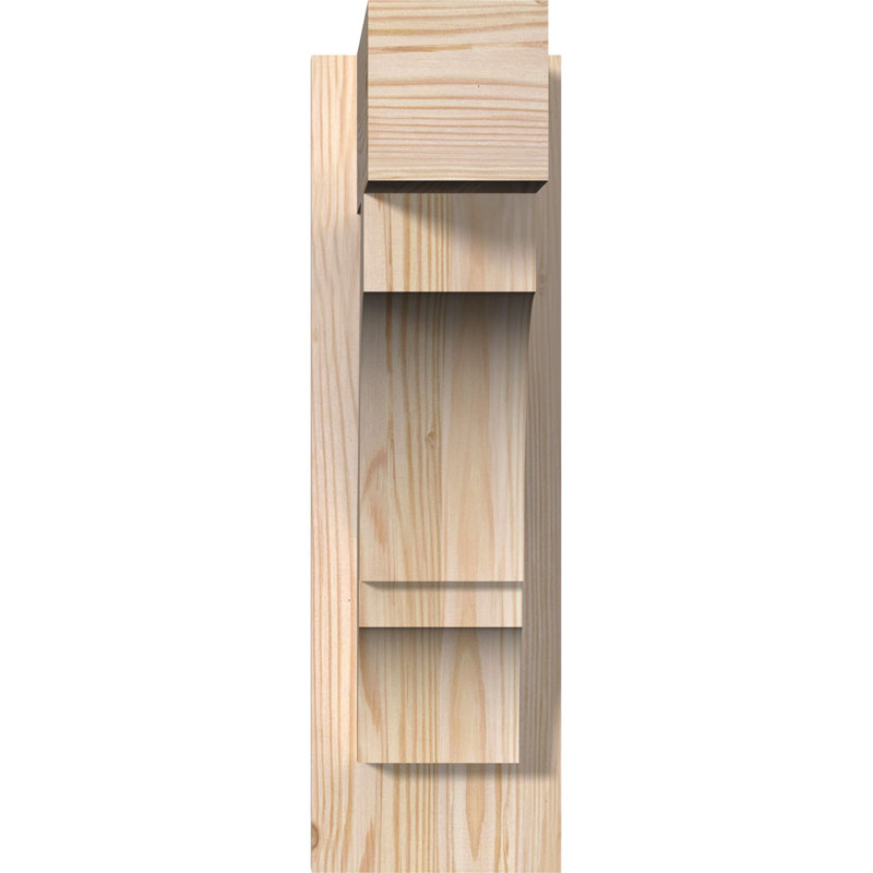 Bloc balboa rustique en bois rustique, P 14 po x H 18 po, Sapin Douglas de 6 po (sciage brut)