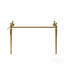 Meuble-lavabo sur pied de 122 cm (48 po), pieds en fer, sans lavabo, robinet, couvercle ni bonde, couleur or.