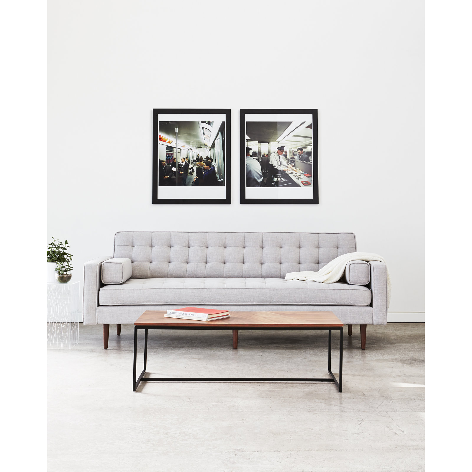 Tobias Single Coffee Table, Walnut