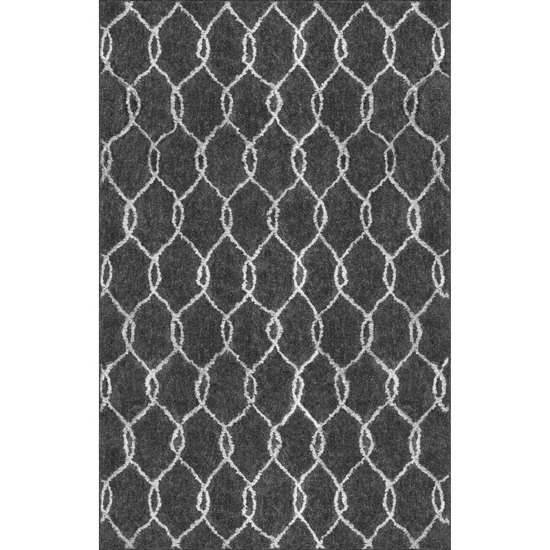 Geometric Indoor Rug, Rectangle 5' x 8'