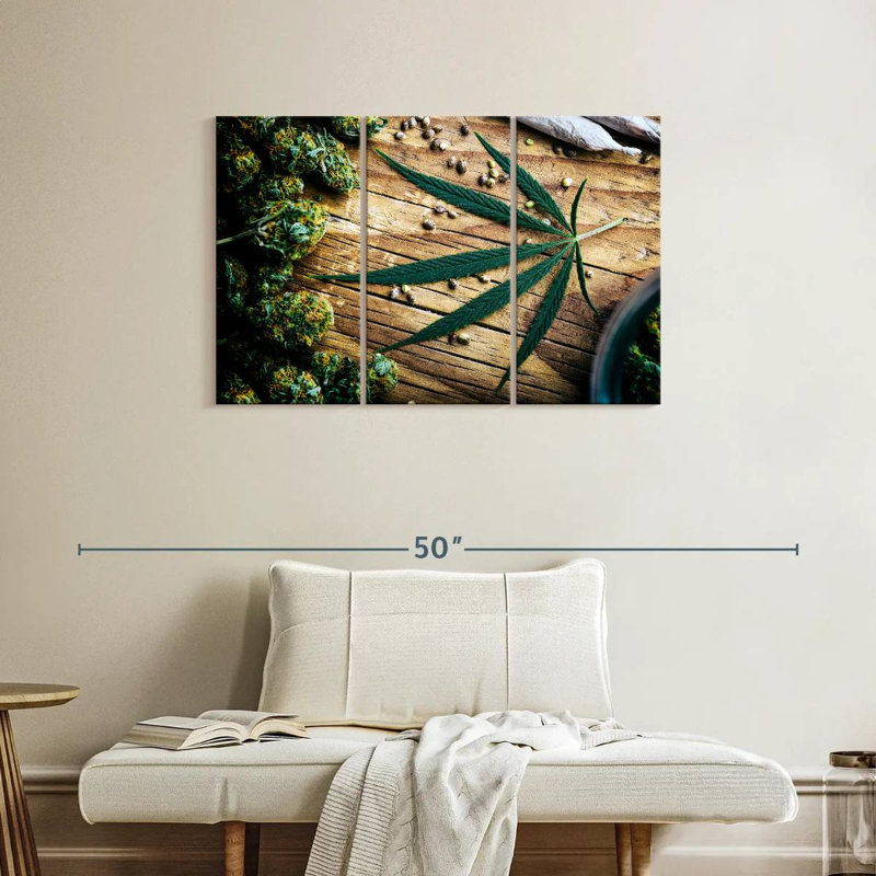 Senne Dried Marijuana, 24" H x 38" W