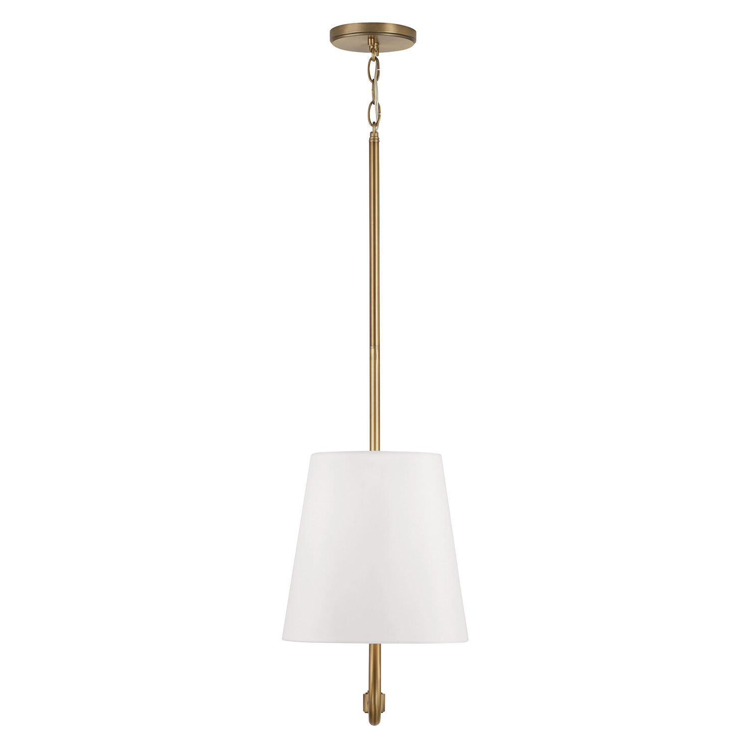 Anna May 2 Light Poly-Blend Dimmable Pendant, Gold
