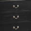 Commode de rangement noire Elegant Traditional