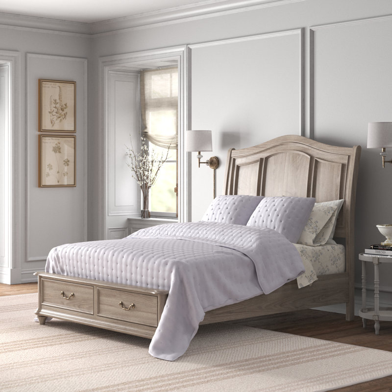 Ensemble de chambre configurable avec lit-bateau en bois massif Ishmul