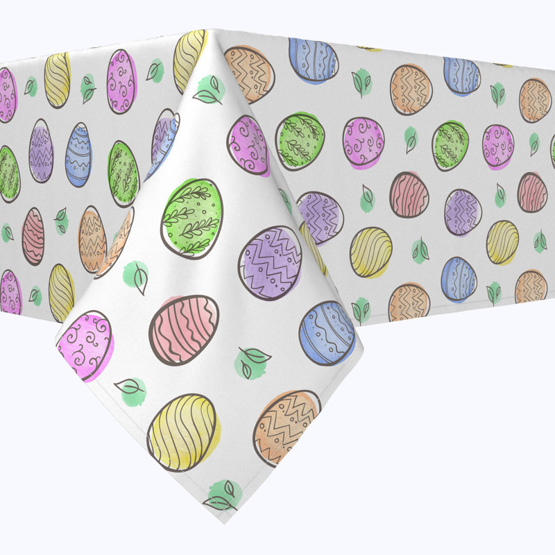 Garden City Geometric Easter Tablecloth, 90" x 90"