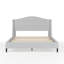 Lit plateforme tapissier avec tête de lit courbé Martha Stewart Amelia-97967492-97967494