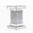 Silver Square Mirrored End Table