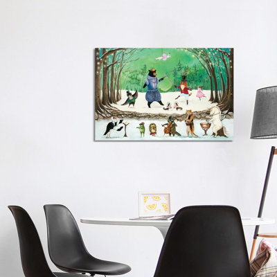 The Waltz of Winter 1 Piece Wrapped Canvas Wall Art
