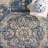 Virginie Oriental Blue/Ivory Area Rug-1627786485