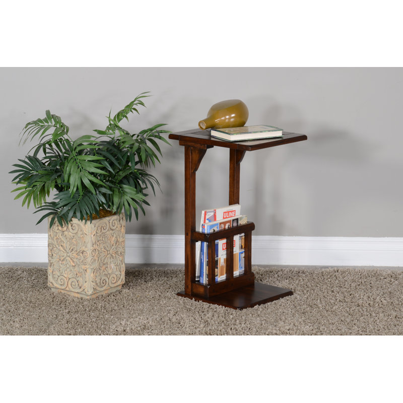 Felicia  End Table, Dark Chocolate