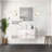 Bath Vanity With Faucet Set And LED Mirror