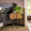 Hooli 40cm W Steel Bedside Table