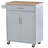 HOMCOM Kitchen Island Cart Rolling Trolley Cart With Drawer-567814565