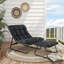 Outdoor Armless Lounge Chair with Ottoman-1772425563