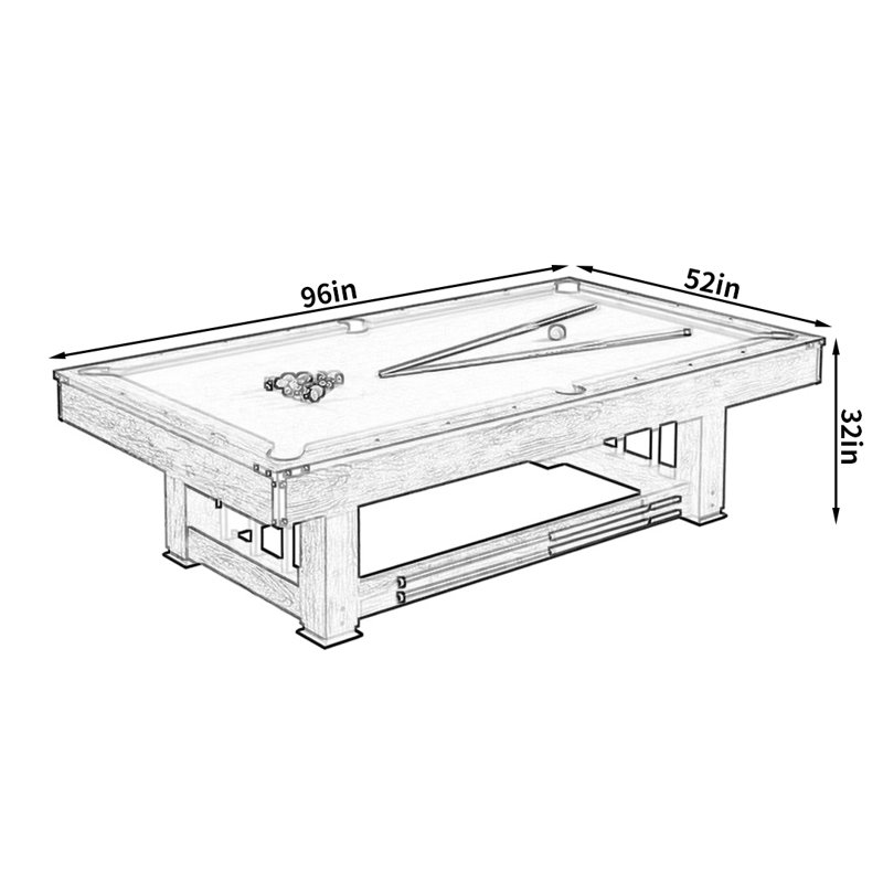 3-in-1 Multi Game Table Pool Table