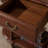 Dark-brown Solid Wood Shoe Storage Bench