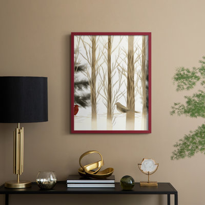 «Christmas Holiday Art» CECIV, reproduction encadrée - bois massif