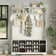 Jaxsin Hall Tree 51.3" Wide with Bench and Shoe Storage,4-in-1 Design Coat Rack for Entryway