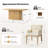 Melodie Farmhouse Modern 5-Piece Solid Wood Dining Set
