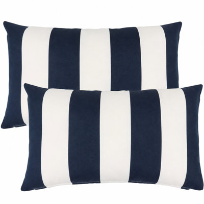 2 Pack Outdoor Lumbar Pillow Covers Only 12x57 Inch, Water-Repellent & Fade Resistant Decorative Cushion Covers for Patio Furniture, Garden, Porch, Balcony, Outdoor/Indoor Sofa