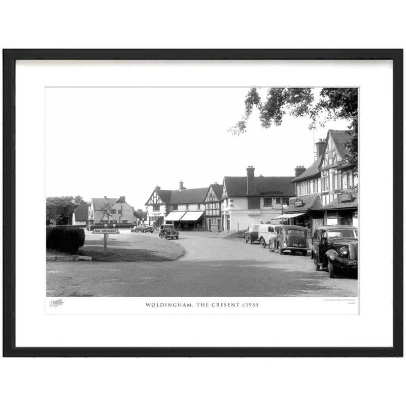 Woldingham, The Cresent C1955 by Francis Frith - Single Picture Frame Print, 28cm H x 36cm W x 2.3cm D