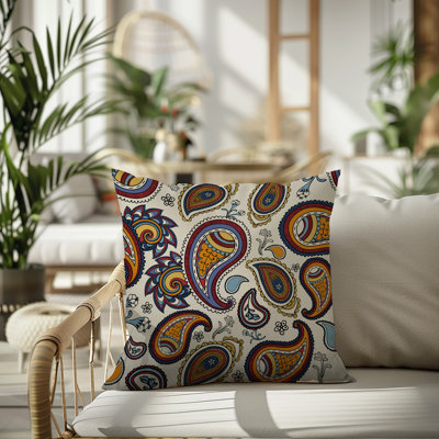 Coussin intérieur / extérieur réversible Hema Paisley
