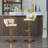 Swivel Upholstered Adjustable Height Counter Stool with Metal Frame-1654386484
