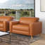 Fauteuil d'appoint en cuir Tawanne-1199107141