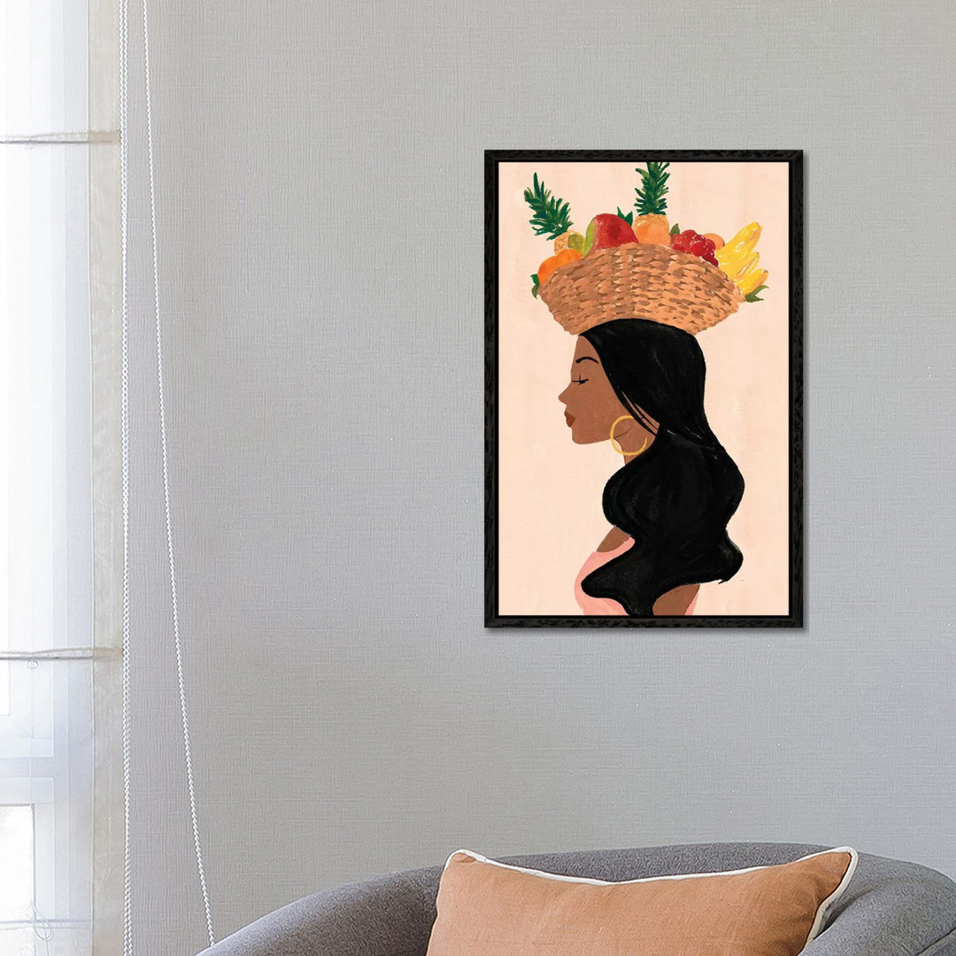 Valentina's Fruit Basket von Sabina Fenn - Galerie-umwickelte Leinwand Giclée auf Leinwand