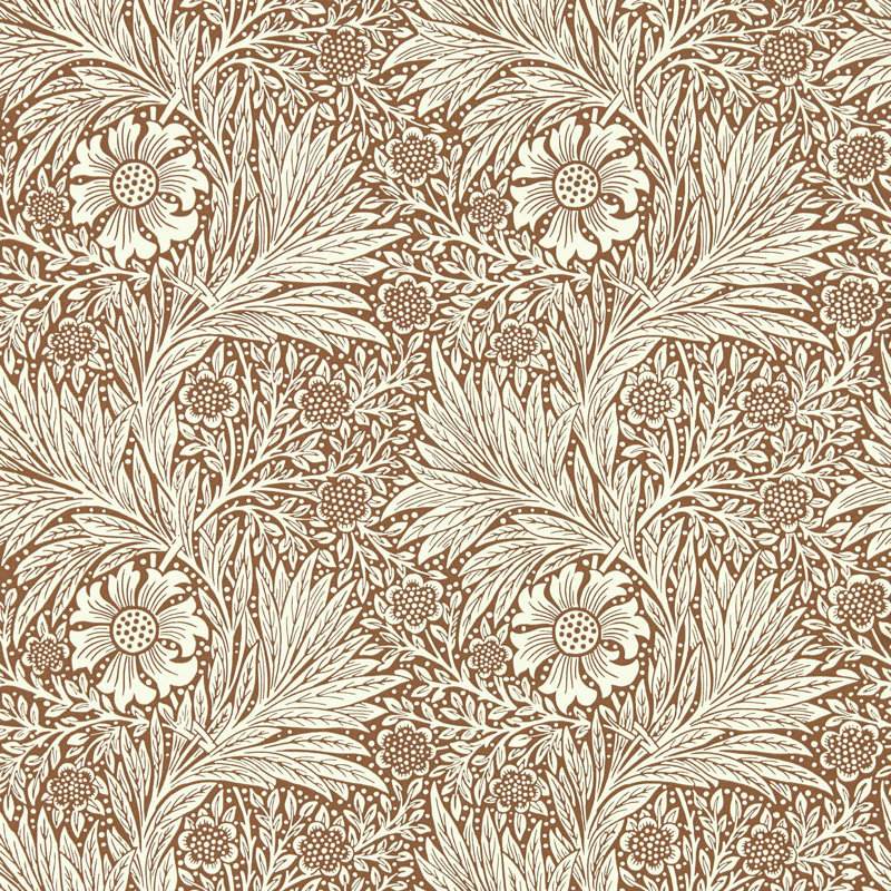 Marigold 10.05m x 52cm Matte Wallpaper Roll, Brown