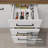  Garage Storage Cabinet Set 94 Inches L with 8 Doors Multiple Compartments and 3 Drawers Modular Organization Pantry Base Cabinet Cupboard - White