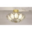 Plafonnier encastré 4 lumières rétro en verre Lotus