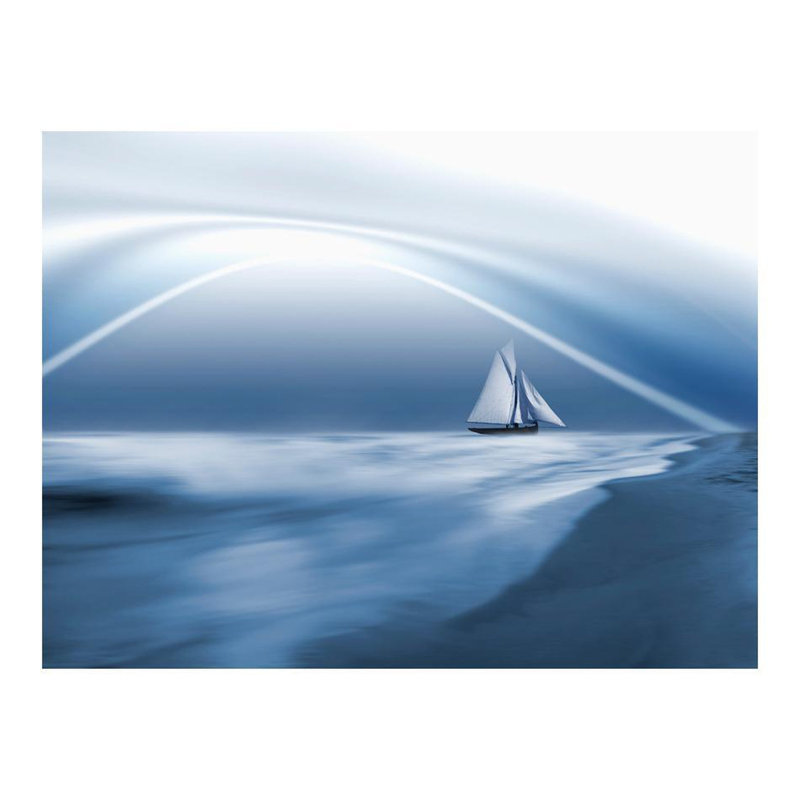 Murale à la dérive Analuz Lonely Sail, L 121 po x l 157 po