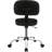 Multi-Functional Drawing Spa Bar Stools With Backrest Pads And Wheels, Black, 22.72 Inches Deep X 22.72 Inches Wide X 37.8 Inches High