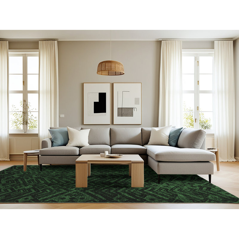 Performance Geometric Indoor Rug, Rectangle 8' x 10'