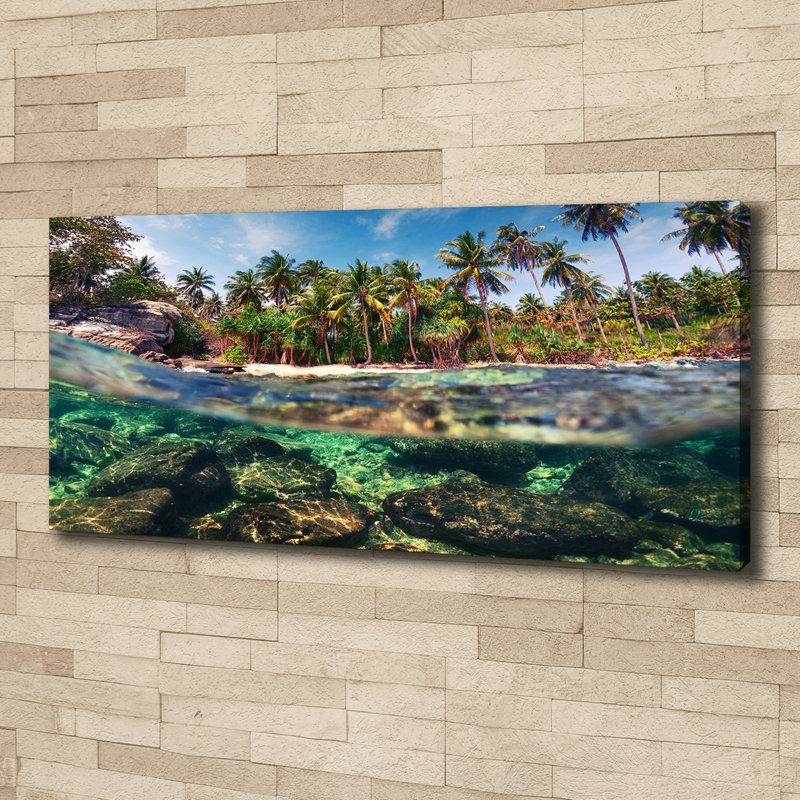Tropical Beach - Wrapped Canvas Print